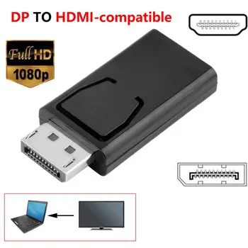 DP, HDMI-kompatibilis DisplayPort, HDMI-kompatibilis Display Port Férfi Nő Átalakító Kábel Adapter Videó, Audio HDTV PC