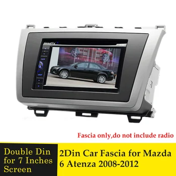 Dupla Din autórádió Fascia Keret Dash Készlet Panel Adapter MAZDA 6 Atenza 2008-2012 Audio -, DVD-Lejátszó Telepítése Trim Előlap