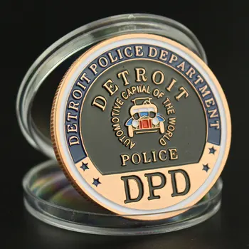 Egyesült Államok Detroiti Rendőrség Emlék Érme Bronz Bevonatú Gyűjthető Érme Saint Michael 1 DB Emlékérme