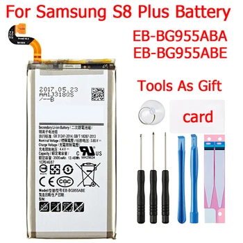 Eredeti EB-BG955ABE Samsung Galaxy S8 Plusz Akkumulátor 3500mAh G955F G955A G955T G955U EB-BG955ABA Telefon Akkumulátor