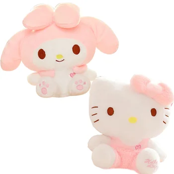 Eredeti Hello Kitty A Dallam Sanrio Anime Aranyos Rózsaszín Lány Kitömött Állatokra Gerjed Töltött Kristály Plüss Születésnapi Ajándékok Lányoknak