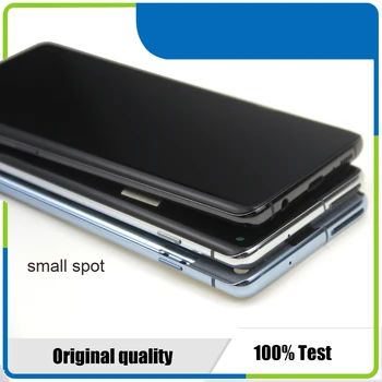 Eredeti S10 G973F LCD Samsung Galaxy S10 Plus LCD Kijelző Keret S10 SM-G975F/DS G975A érintőképernyő