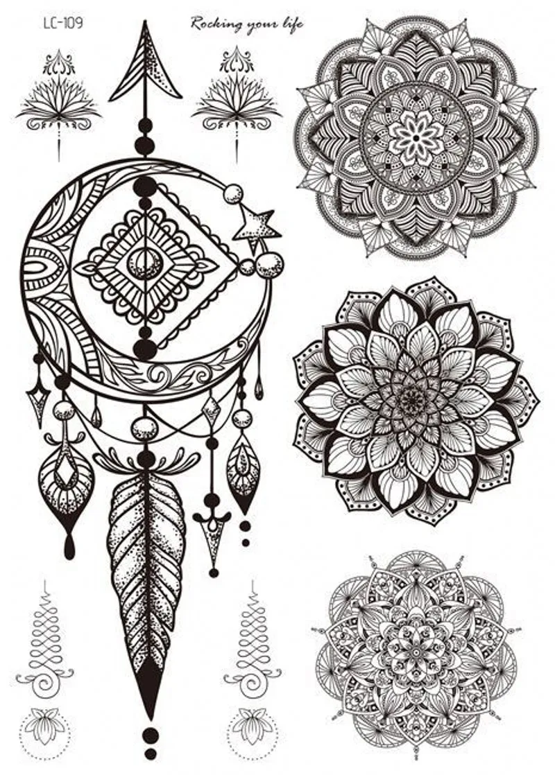 Kép /Fekete-mandala-virág-ideiglenes-tetoválás-matricák-6-282470-thumb.jpg