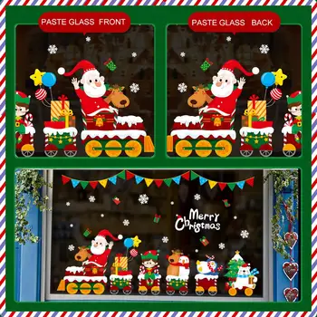 FENGRISE Boldog Karácsonyi Dekoráció Az Otthoni 2021 Karácsonyi Fal Windows Matrica Xmas Navidad Noel Ajándékok Boldog Új Évet 2022