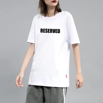 FENNTARTVA Levelet póló Női Fehér Tshirt Alkalmi koreai Harajuku Póló Lady Kislány Pamut Felső Póló Hipster Női Ruha