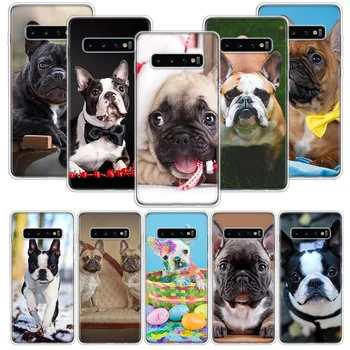 Francia Bulldog Kiskutya Telefon tok Samsung Galaxy A50 A70 A40-a30-as A20E A10S Megjegyzés 20 Ultra 10 Lite 9 8 A6 A7 A8 A9 Plusz Borító