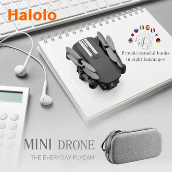 Halolo Mini RC drón 4K HD Kamera, WiFi Fpv LS-MIN RC Összecsukható Zsebében Quadcopter Szakmai Helikopter zsebében Dron Játékok fiú