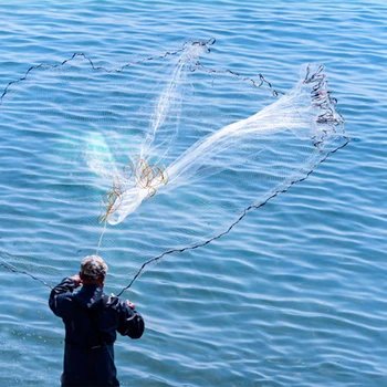 Halászati Nettó Csapda Háló Tartós Net Halászati Tartozékok Hordozható Nylon Leadott Hal Ketrec Kezelése