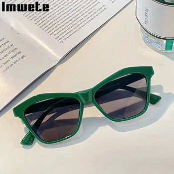 Imwete Nyári Retro Férfi Női Napszemüveg Leopárdmintás Divat Trend napszemüvegek Anti-UV Utazási Szemüveg UV400