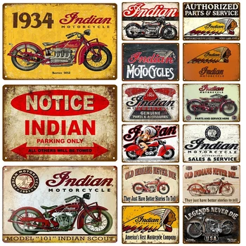 India A Garázsban Emléktábla Fém Tábla Vintage Fali Poszter Vintage Retro Szoba Haza Ipari Lóg Dekor Art Adóazonosító Jel Lemez