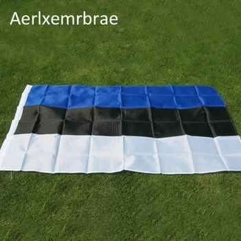 Ingyenes Szállítás aerlxemrbrae zászló Észtország zászló Banner 90*150 cm Lóg Észtország Nemzeti zászló