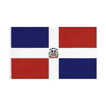 Ingyenes Szállítás Dominikai Köztársaság zászlók 90x150cm DOM A Dominikai Köztársaság Nemzeti Zászló Tevékenység/parádé/Fesztivál, Dekoráció
