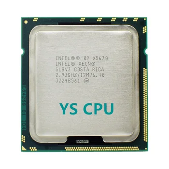 Intel Xeon X5670 2.933 GHz-Hat-Core Tizenkét Szál CPU Processzor 12M 95W LGA 1366
