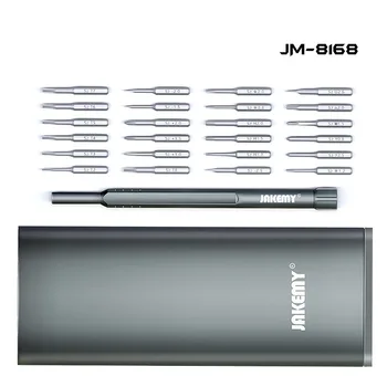 JAKEMY 25 1 JM-8168 Mágneses S2 Precíziós Csavarhúzó Készlet, Alumínium Fogantyú a Mobiltelefonok, Laptop, PC Javítás