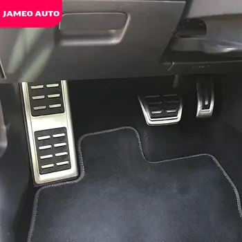 Jameo Automatikus Rozsdamentes Acél Autó Üzemanyag-Fék Pedál Többi Láb Pedál Fedezni Volkswagen VW Skoda Kodiaq 2016 2017 2018 2019 2020