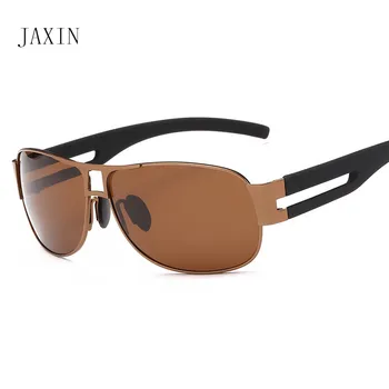 JAXIN Divat szegély Napszemüveg Férfi személyiség trend polarizált napszemüvegek szabadtéri utazás védőszemüveg UV400 lentes de sol hombre