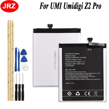 JRZ Az UMI Umidigi Z2 Pro Telefon Akkumulátor UMI Umidigi Z2 Pro 3550mAh Magasság Kapacitás 3.85 V Csere Akkumulátor+Eszközök