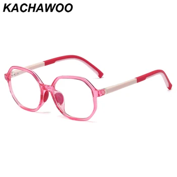 Kachawoo lány gyermek szemüveg anti kék fény négyzetméter szemüveg keret gyerekek TR90 számítógép sokszög rózsaszín, kék, zöld, fiú, születésnapi ajándékok