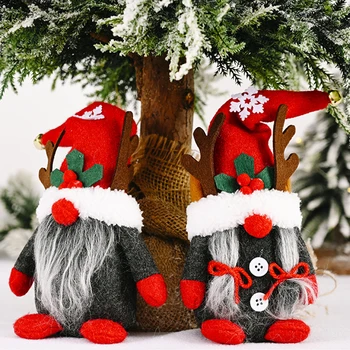 Karácsonyi Ajándék Arctalan Törpe Agancs Gnome Erdő Öreg Dekoráció Karácsonyi Baba Új Év Aranyos Baba Angyal