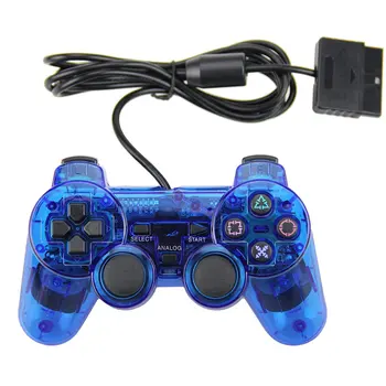 Kettős Rezgő Gamepad Sony PS2 Vezetékes Vezérlő Sony Playstation 2 Konzol Tartozékok