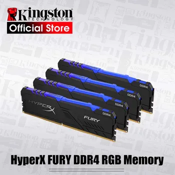 Kingston HyperX FURY DDR4 RGB Memória 2666 MHz 3200MHz DDR4 CL15 DIMM XMP 8GB 16GB Ram Memoria ddr4 Asztali Memória, Ram