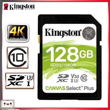 Kingston SD Kártya 128 gb-Memóriakártya SDXC-Digitális Kártya, Class 10-es cartao de memoria A Canon, Nikon, Sony Kamera