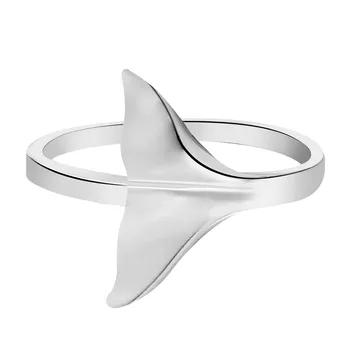 Kinitial Aranyos Bálna farok Gyűrű Réz Nők Esküvői Ginkgo Levél Csörög Varázsa Ujját Dns-Háromszög Koponya Szív Gyűrű, Ékszerek bague