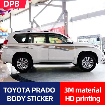 Kiváló Minőségű, Karosszéria, Ajtó & Derék-Line Film Matrica Papír Toyota Prado 2010 -2019 Vízálló Külső Tartozékok