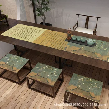 Kínai Zen Stílusú Asztali Futó Kínai Tea Terítő Zen Asztali Futó Japán Teaszertartás Tartozékok