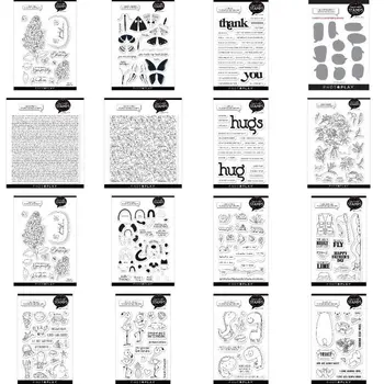 Különböző bélyegzők Fém Vágó Meghal, bélyegek Kártya Stencil Papír Kártya, Kézzel készített Album Bélyegző Meghalni Lapok