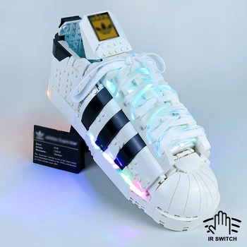 LED Világítás Készlet 10282 Eredeti Superstar Cipő Épület Bocks (NEM Tartalmazza Modell)