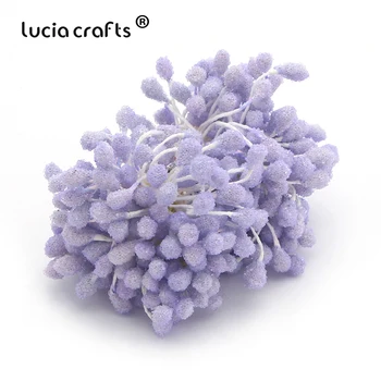 Lucia kézműves 70pcs/sok 5mm Virágos Stamen A Virág Torta Dekoráció DIY Bibe Stamen D0601
