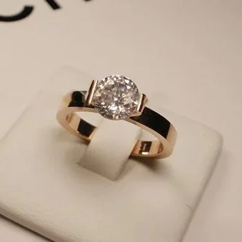 Luxus Márka, Jegygyűrűk, Eljegyzési Gyűrű Női Esküvői Zenekar Méret 5 Lányok Gyűrűk Nők Nagykereskedelmi Rozsdamentes Acél Ékszerek