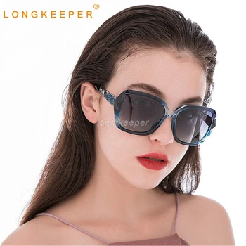 Luxus Polarizált Napszemüveg Női Márka Tervezője Vintage Túlméretezett napszemüvegek Hölgyek Gradiens Vezetés Szemüveg Oculos UV400