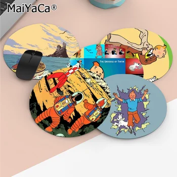 Maiyaca Új Nyomtatott the Adventures of Tintin Tartós Gumi Mouse Mat Pad Anti-Slip Laptop PC Egér Pad Mat gaming Mousepad