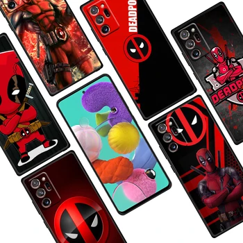 Marvel Avengers deadpool Samsung Galaxy Note 20 Ultra Plus 10 9 8 F52 M62 M60 M31 M02 Core Puha Fekete Telefon Esetében