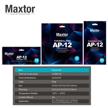 Maxtor AP-12 magas hővezető hőelvezetés Szilikon Pad CPU/GPU Hűtés Pad Alaplap szilikonzsír thermal Pad