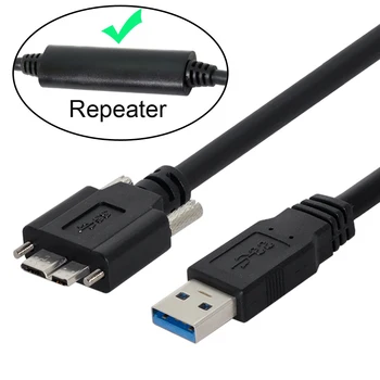 Micro-USB 3.0 B Férfi Mount Panel Csavarokat, hogy USB 3.0 típusú Kábel Férfi a Merevlemez, Mobil Telefon