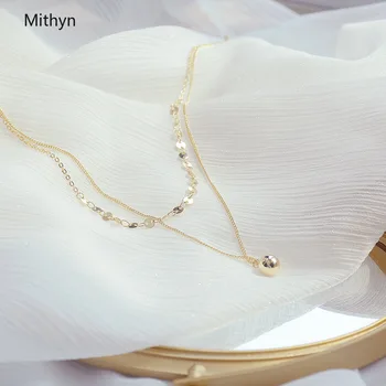 Mithyn medál&nyaklánc női elegáns 14k valódi aranyozott lánc amulett nyaklánc ajándék