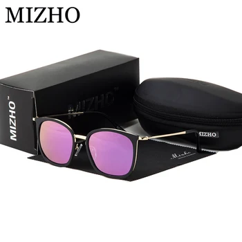 MIZHO 20G Fény Szupersztár Eredeti Téglalap Polaroid Napszemüveg Nők Tükör UV Védelem Napszemüveges Férfiak Polarizált Tér
