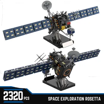 MOC Műszaki Űrszonda Rosetta Üstökös Rakéta építőelemek Magas Csökkentése Kivitelező Űrhajó Modell Tégla Gyerekek Játékok