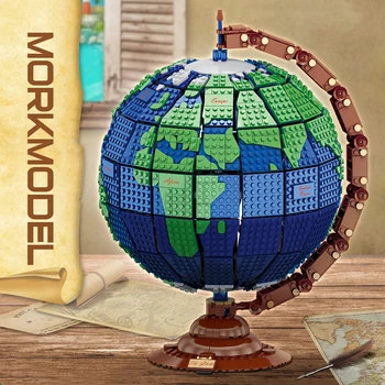 MORK DHL Kreatív sorozat 031001 2420Pcs Világ építőkövei modell a föld Oktatási közgyűlés Tégla Játékok Chirstmas Ajándékok