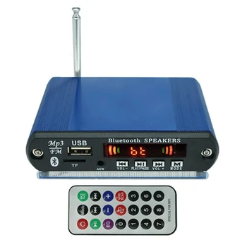 MP3 Lejátszó Bluetooth Dekóder Tábla Tartozék Felvétel Funkció 2X15W Erősítő Támogatja az USB/SD/FM Audió Modul,Kék