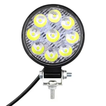 Nagy teljesítményű Lámpa Autó Jármű LED munkalámpa 27w jelű 9 Led-ek Motorkerékpár Világítás Ellenőrzés Off-road Spotlight