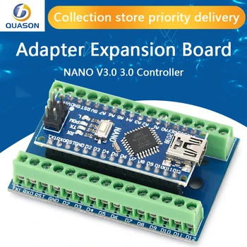 NANO V3.0 3.0 Vezérlő Terminál Adapter Terjeszkedés Testület NANO IO Pajzs Egyszerű Kiterjesztését Lemez Arduino AVR ATMEGA328P