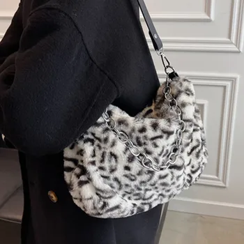 Női táskák 2021 új design plüss kors váll-hónalj plüss luxus designer táska bolsas femininas baratas bolsa