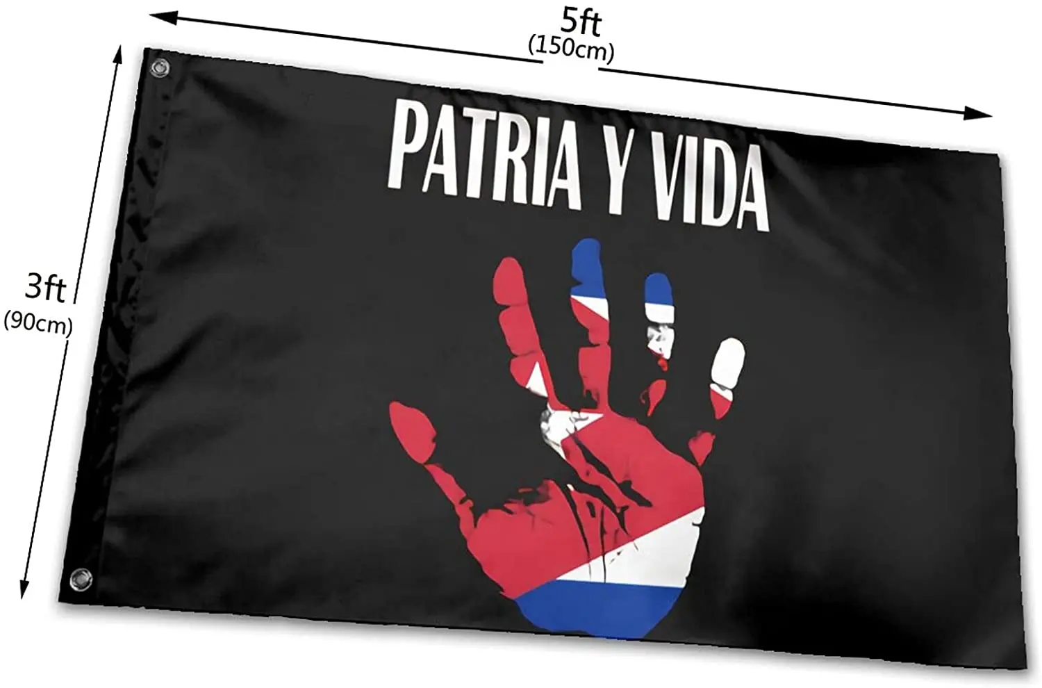 Kép /Patria-y-vida-viva-cuba-libre-zászló-3x5-ft-ellenálló-4-132544-thumb.jpg