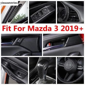 Pillér A Levegő Ajtó Tál Ablak Felemelni Fejét, Könnyű Felszerelés Panel Fedél Kárpitozás, Mazda 3 2019 - 2022 Szénszálas Tartozékok Belső