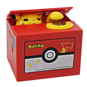Pokemon Pikachu Lopni, Pénzt, Pénzt takarít meg is Szép Aranyos Kapzsi Macska Elektromos Piggy Bank Gyermekek Játék