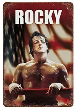 Rocky DVD Adóazonosító Jel Fal Retro Fém, Bár, Pub, Poszter Fém 12x8 Cm